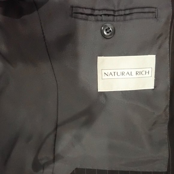 Japanese Pinstripe Suit -  40 R Jacket  Pants 32/30 - Picture 5 of 5